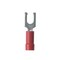 Panduit Fork Terminal, #6 Stud Size, 18 AWG, 600 V, Vinyl Insulated, Red, 1000 PK PV18-6LFW-MY - alternate 2